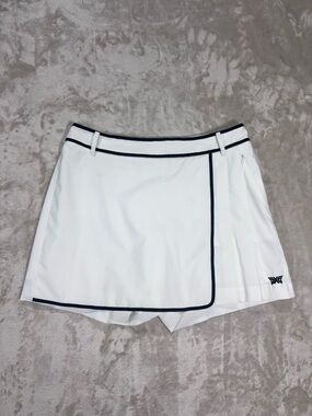 PXG White Golf Skort Pleated Performance Skirt Shorts Women M